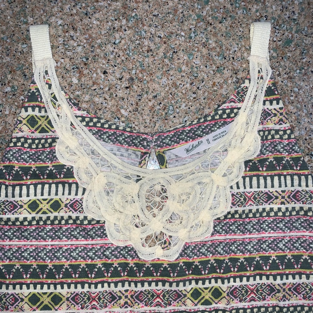 Woolrich Lace Bib Patterned Tank Top - Picture 2 of 7